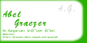 abel graczer business card